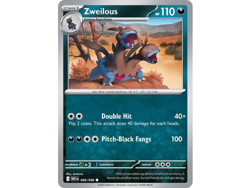 Zweilous (Poke Ball Pattern) – SV10.5 White Flare | Carta POKEMON en México