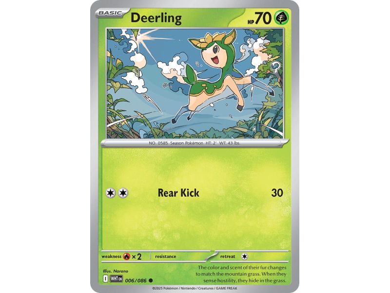 Deerling (Common/Reverse Holofoil) – SV10.5 White Flare | Carta POKEMON en México