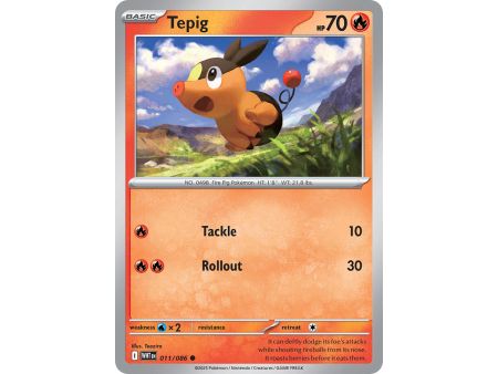 Tepig (Common/Reverse Holofoil) – SV10.5 White Flare | Carta POKEMON en México