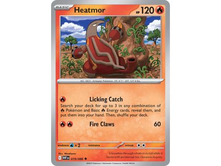 Heatmor (Uncommon/Reverse Holofoil) – SV10.5 White Flare | Carta POKEMON en México
