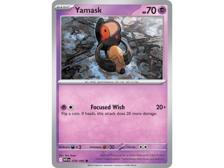 Yamask (Common/Reverse Holofoil) – SV10.5 White Flare | Carta POKEMON en México