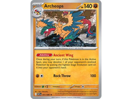 Archeops (Rare/Reverse Holofoil) – SV10.5 White Flare | Carta POKEMON en México