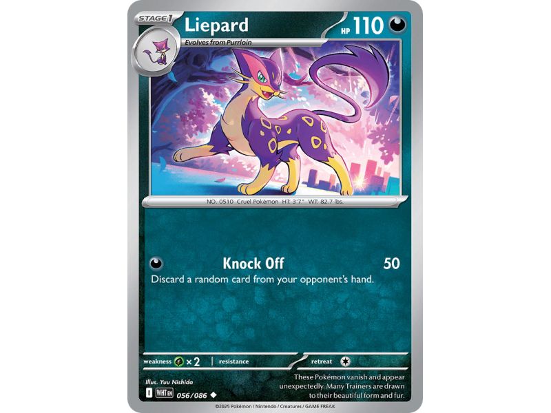 Liepard (Uncommon/Reverse Holofoil) – SV10.5 White Flare | Carta POKEMON en México