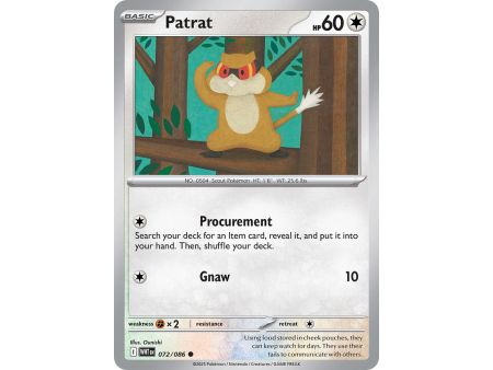 Patrat (Common/Reverse Holofoil) – SV10.5 White Flare | Carta POKEMON en México
