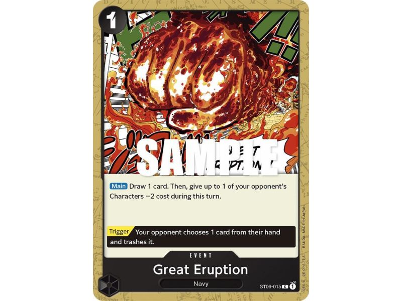 Great Eruption (Common) – ONE PIECE DECKS | Carta ONE PIECE en México