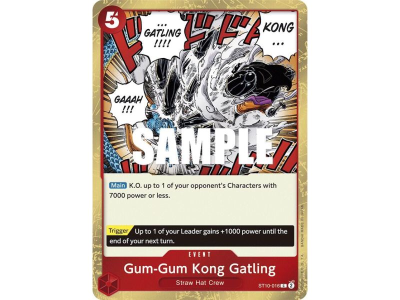 Gum-Gum Kong Gatling (Common) – ONE PIECE DECKS | Carta ONE PIECE en México