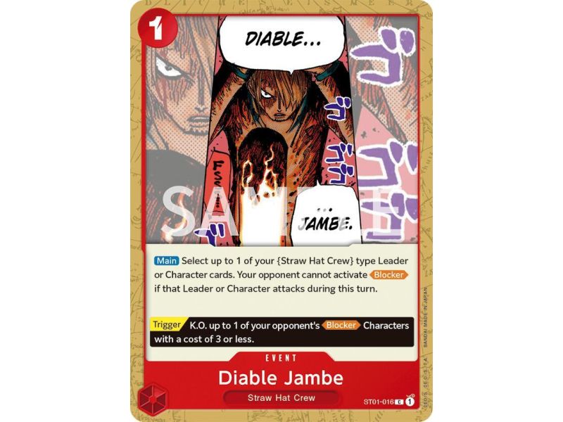 Diable Jambe (Common) – ONE PIECE DECKS | Carta ONE PIECE en México