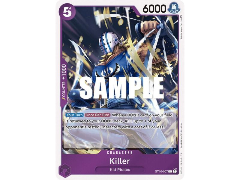 Killer (Common) – ONE PIECE DECKS | Carta ONE PIECE en México