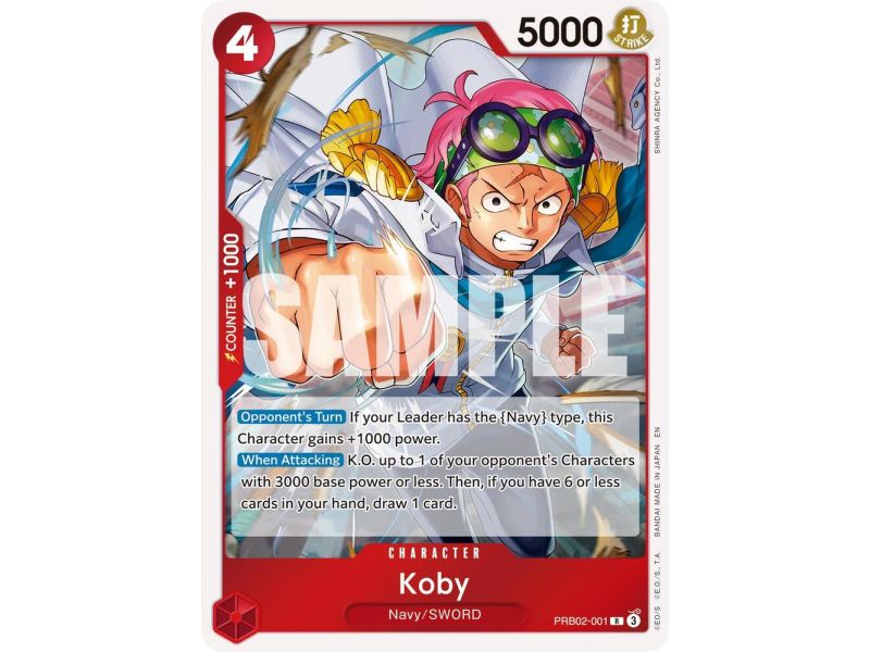 Koby (Rare) – PRB-02 Premium Booster Vol 2 | Carta ONE PIECE en México