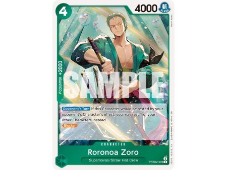 Roronoa Zoro (Rare) – PRB-02 Premium Booster Vol 2 | Carta ONE PIECE en México