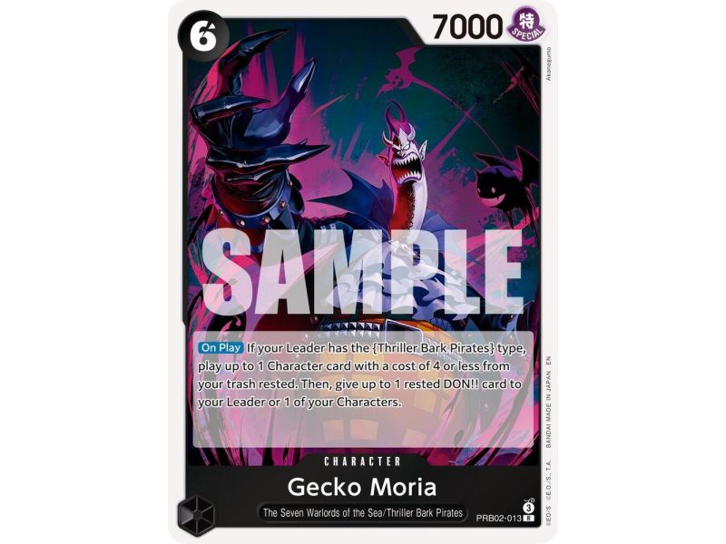 Gecko Moria (Rare) – PRB-02 Premium Booster Vol 2 | Carta ONE PIECE en México