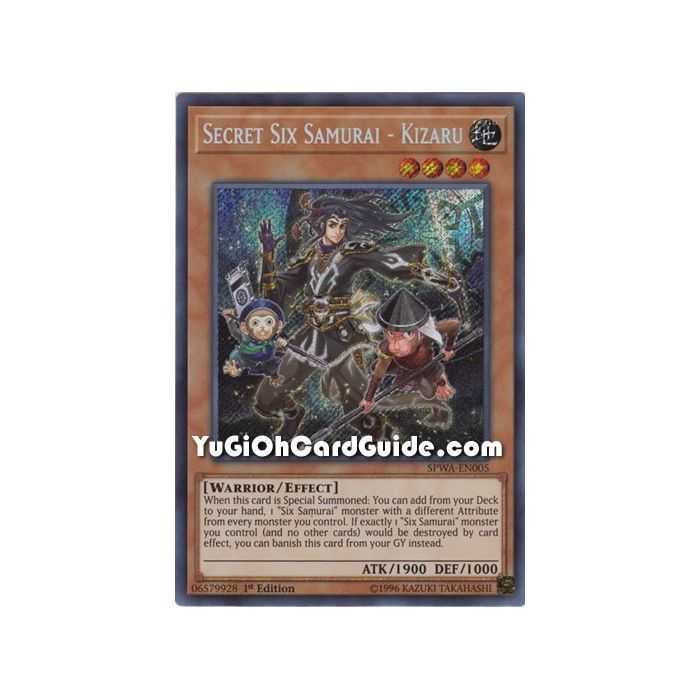 Secret Six Samurai - Kizaru (Secret Rare) – Spirit Warriors | Carta YUGIOH en México