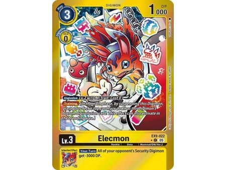 Elecmon (Limited Foil) – EX09 Versus Monster | Carta DIGIMON en México