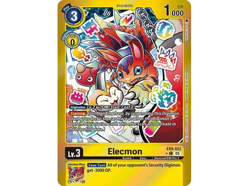 Elecmon (Limited Foil) – EX09 Versus Monster | Carta DIGIMON en México