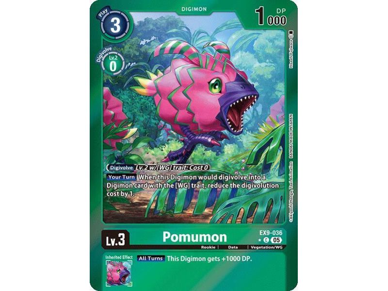 Pomumon (Limited Foil) – EX09 Versus Monster | Carta DIGIMON en México
