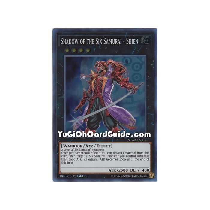 Shadow of the Six Samurai - Shien (Super Rare) – Spirit Warriors | Carta YUGIOH en México