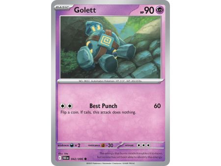Golett (Common) – Black Bolt SV10.5 | Carta POKEMON en México