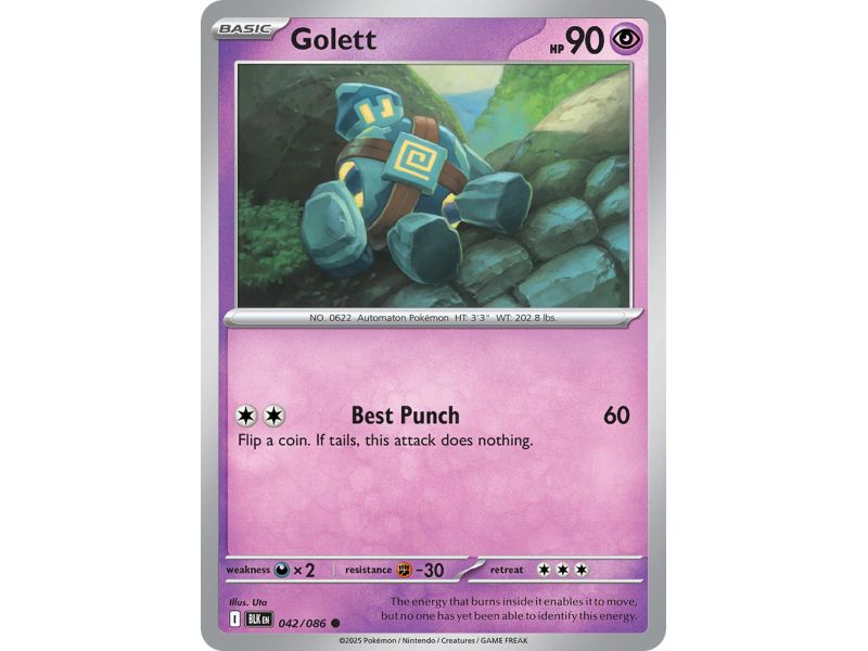 Golett (Common) – Black Bolt SV10.5 | Carta POKEMON en México