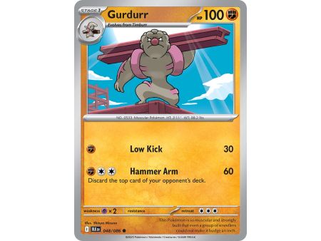 Gurdurr (Common) – Black Bolt SV10.5 | Carta POKEMON en México