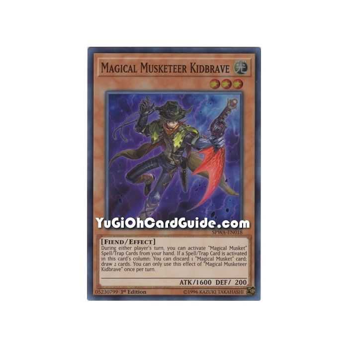Magical Musketeer Kidbrave (Super Rare) – Spirit Warriors | Carta YUGIOH en México