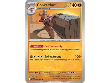 Conkeldurr (Rare Holofoil) – Black Bolt SV10.5 | Carta POKEMON en México