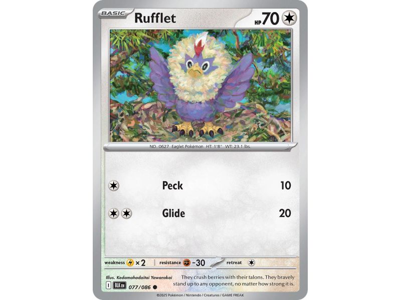 Rufflet (Common) – Black Bolt SV10.5 | Carta POKEMON en México