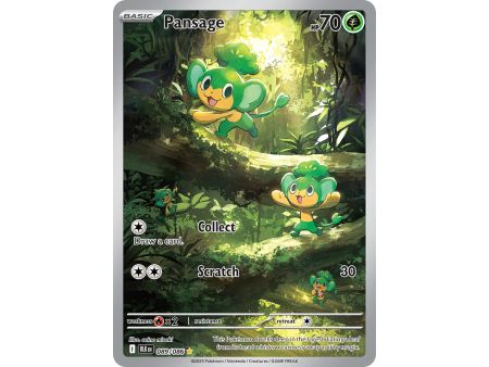 Pansage (Illustration Rare) – Black Bolt SV10.5 | Carta POKEMON en México