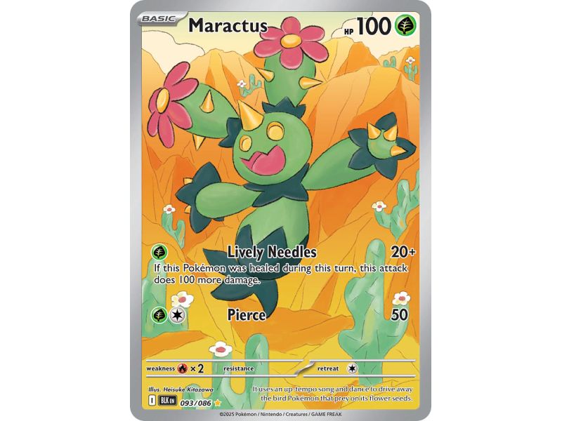 Maractus (Illustration Rare) – Black Bolt SV10.5 | Carta POKEMON en México