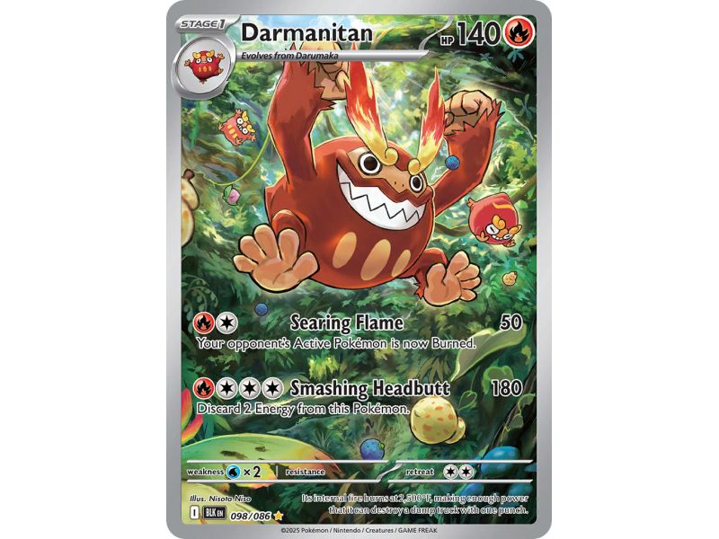 Darmanitan (Illustration Rare) – Black Bolt SV10.5 | Carta POKEMON en México
