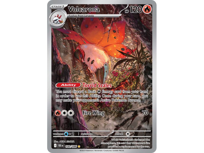 Volcarona (Illustration Rare) – Black Bolt SV10.5 | Carta POKEMON en México
