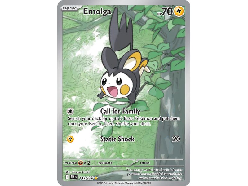 Emolga (Illustration Rare) – Black Bolt SV10.5 | Carta POKEMON en México