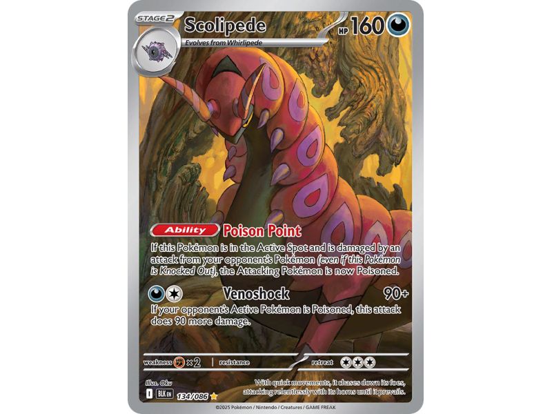 Scolipede (Illustration Rare) – Black Bolt SV10.5 | Carta POKEMON en México