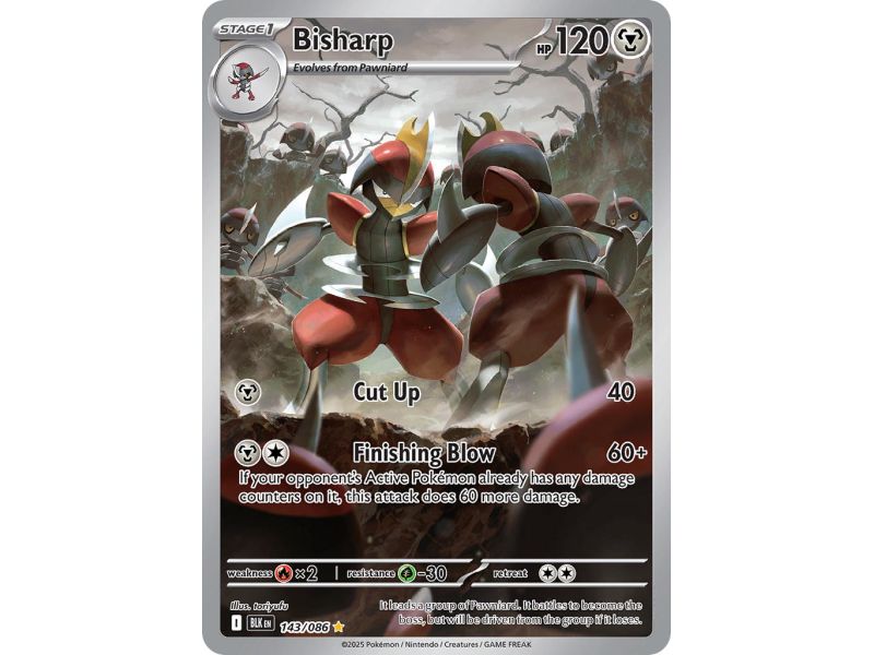 Bisharp (Illustration Rare) – Black Bolt SV10.5 | Carta POKEMON en México