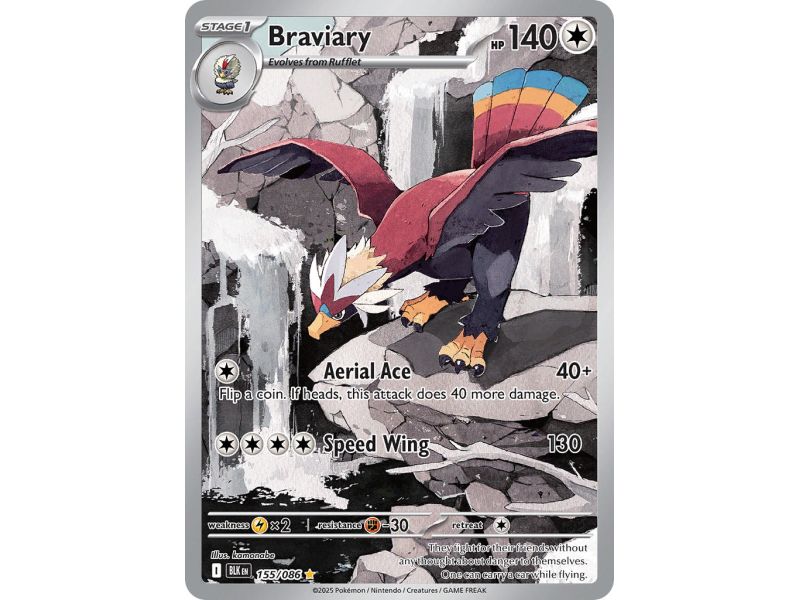 Braviary (Illustration Rare) – Black Bolt SV10.5 | Carta POKEMON en México