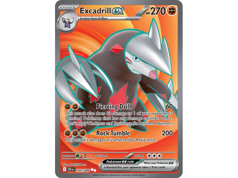 Excadrill ex (Ultra Rare) – Black Bolt SV10.5 | Carta POKEMON en México