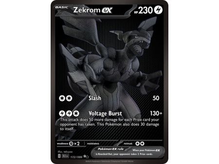 Zekrom ex (Black White Rare) – Black Bolt SV10.5 | Carta POKEMON en México