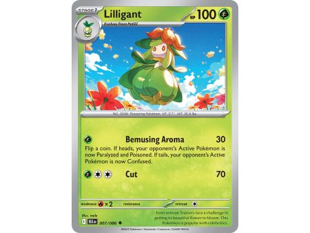 Lilligant (Uncommon/Reverse Holofoil) – Black Bolt SV10.5 | Carta POKEMON en México