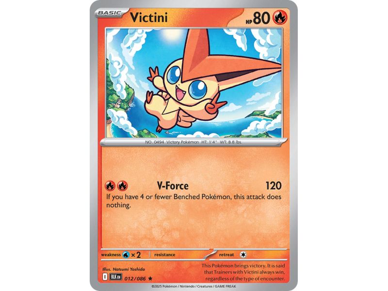 Victini (Rare/Reverse Holofoil) – Black Bolt SV10.5 | Carta POKEMON en México