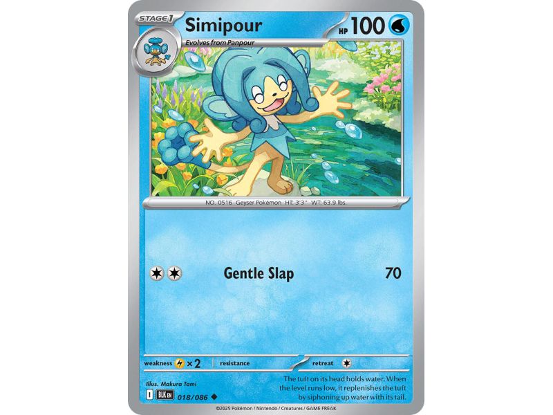 Simipour (Uncommon/Reverse Holofoil) – Black Bolt SV10.5 | Carta POKEMON en México