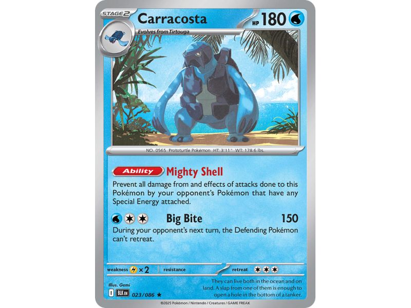 Carracosta (Rare/Reverse Holofoil) – Black Bolt SV10.5 | Carta POKEMON en México
