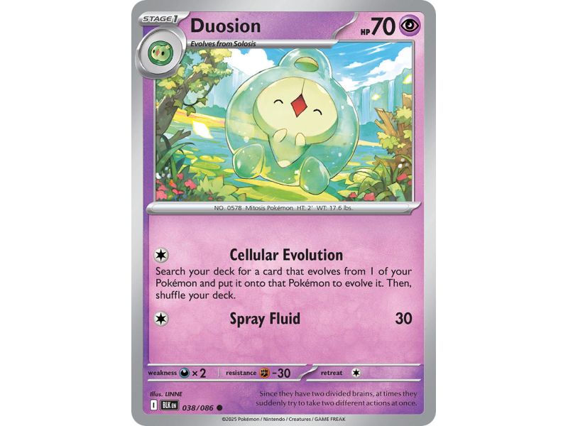 Duosion (Common/Reverse Holofoil) – Black Bolt SV10.5 | Carta POKEMON en México