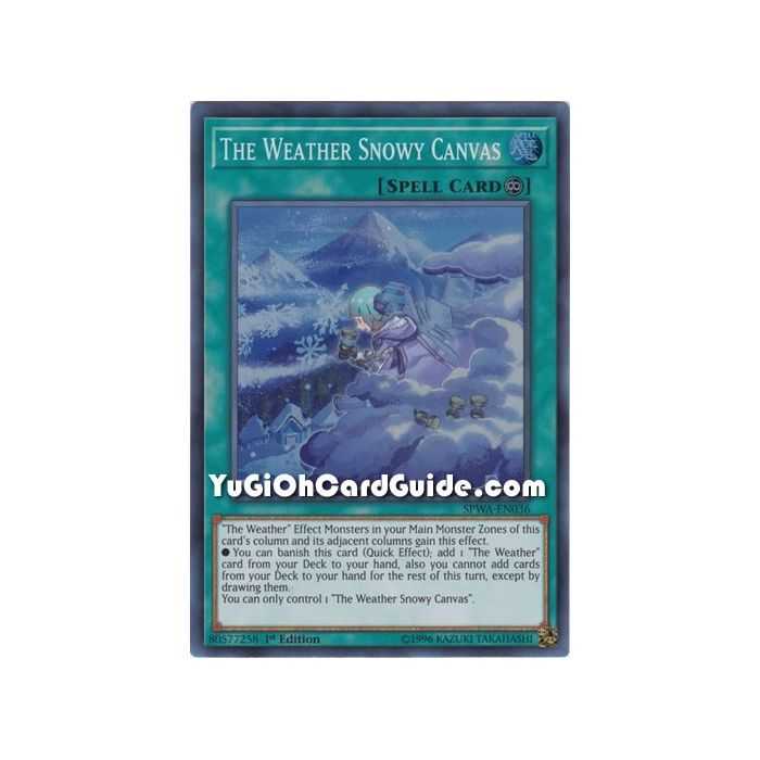 The Weather Snowy Canvas (Super Rare) – Spirit Warriors | Carta YUGIOH en México