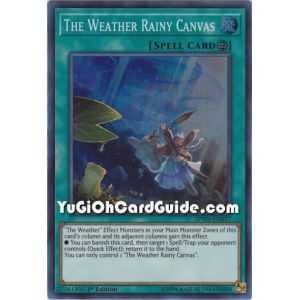 The Weather Rainy Canvas – Spirit Warriors | Carta YUGIOH en México