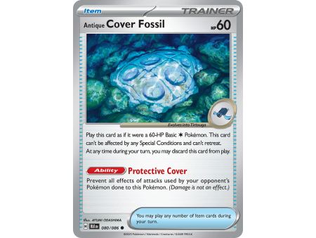 Antique Cover Fossil (Common/Reverse Holofoil) – Black Bolt SV10.5 | Carta POKEMON en México