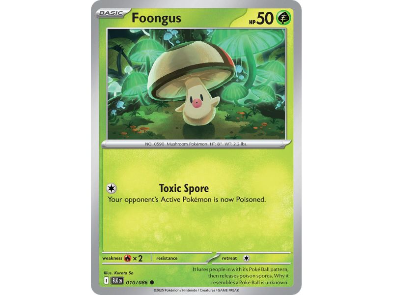 Foongus (Poke Ball Pattern) – Black Bolt SV10.5 | Carta POKEMON en México