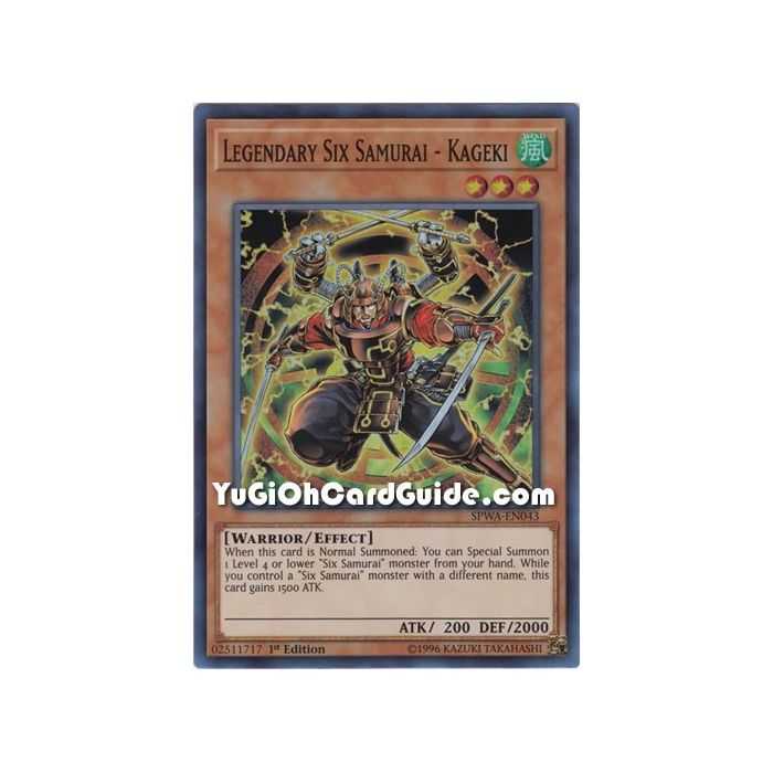 Legendary Six Samurai - Kageki (Super Rare) – Spirit Warriors | Carta YUGIOH en México