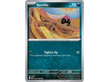 Sandile (Poke Ball Pattern) – Black Bolt SV10.5 | Carta POKEMON en México