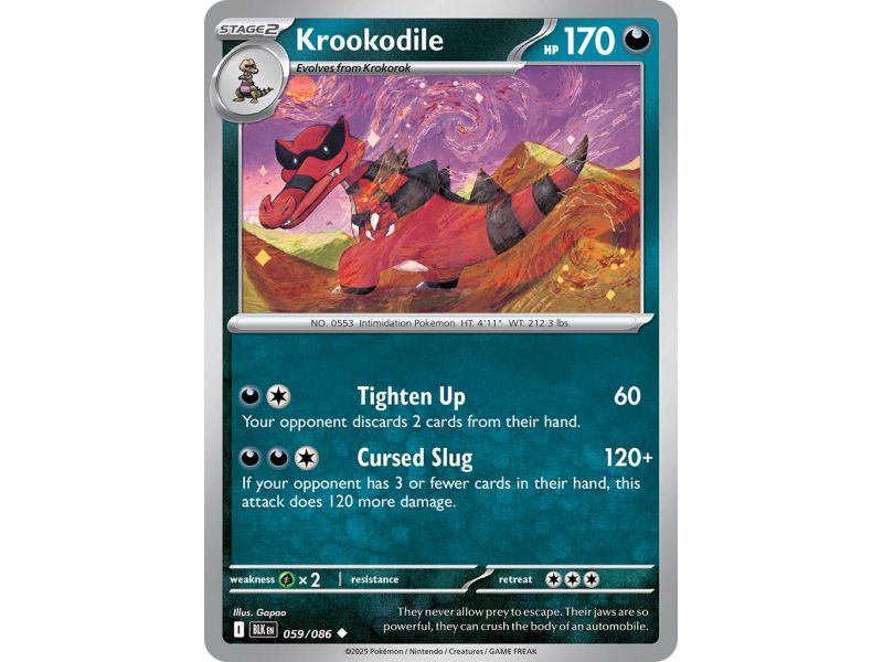Krookodile (Poke Ball Pattern) – Black Bolt SV10.5 | Carta POKEMON en México