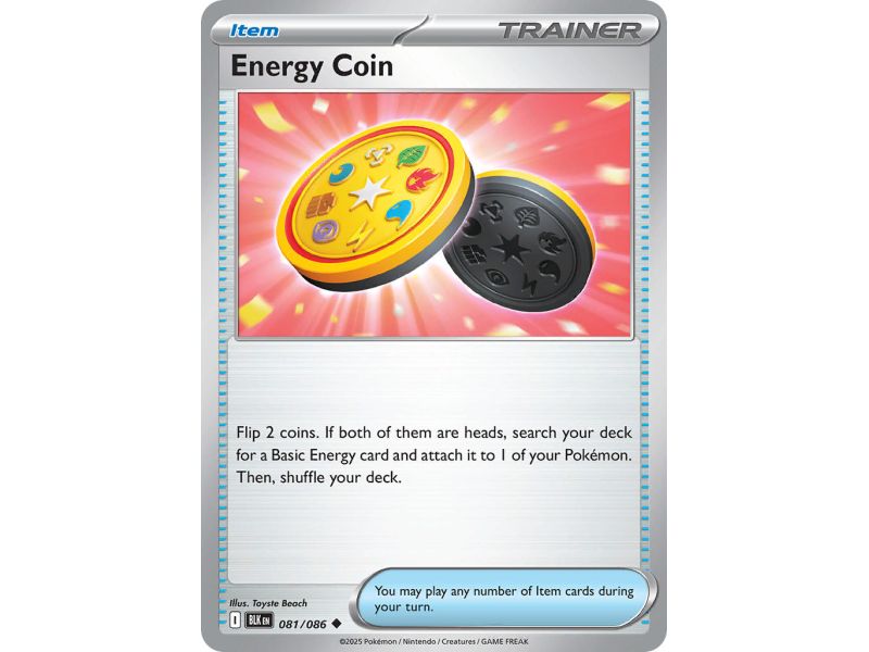 Energy Coin (Poke Ball Pattern) – Black Bolt SV10.5 | Carta POKEMON en México