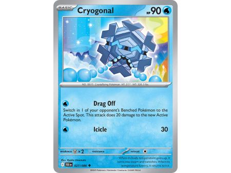 Cryogonal (Master Ball Pattern) – Black Bolt SV10.5 | Carta POKEMON en México